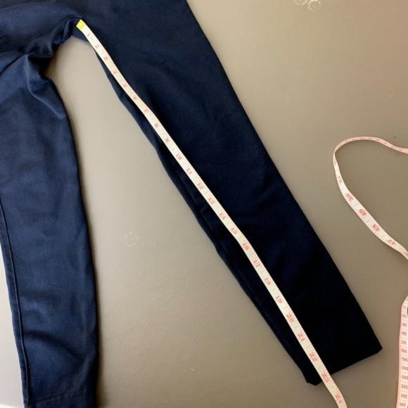 Spanx dark navy Cropped Leggings M 23" Slimming Stretch Shapewear Pants - Picture 8 of 8